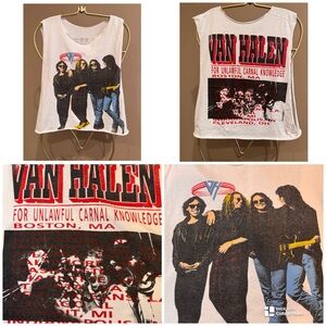 Vintage 90s Cut Van Halen Tee to Tank